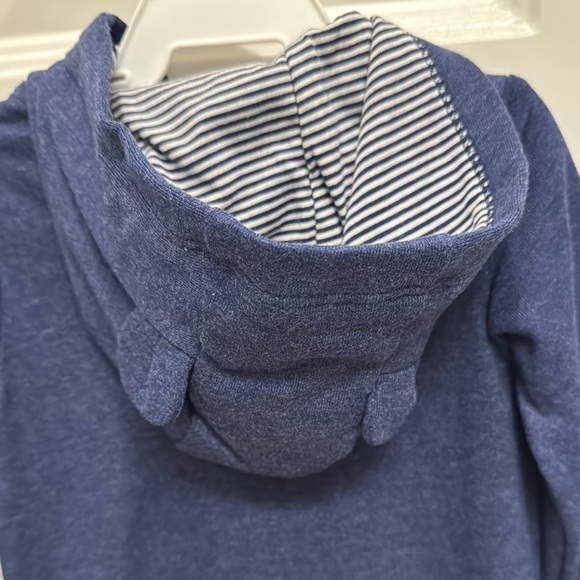 NWT Carter's Navy Blue One Piece Cozy Hoodie - Picture 3 of 8